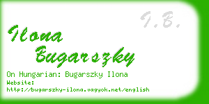 ilona bugarszky business card
